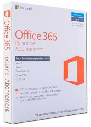 Microsoft Office 365 Personnel Français - 1 an (QQ2-01039)