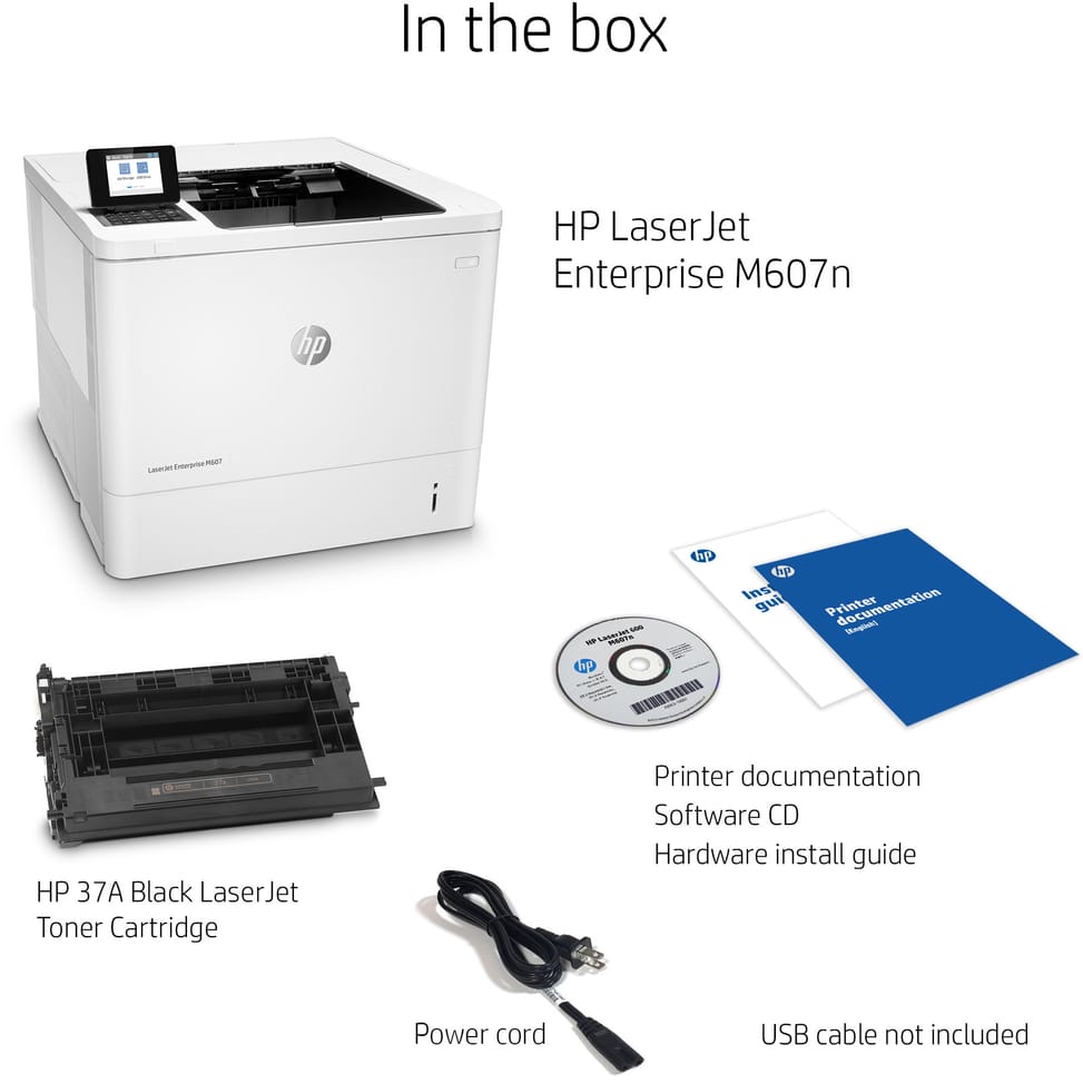 Imprimante Laser Monochrome HP LaserJet Enterprise M607n (K0Q14A)