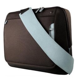 Sacoche ordinateur portable Belkin Messenger Bag 17" Chocolate/Tourmaline (F8N051EARL)
