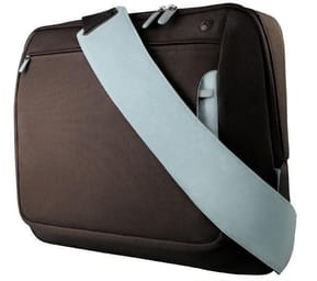Sacoche ordinateur portable Belkin Messenger Bag 17" Chocolate/Tourmaline (F8N051EARL)