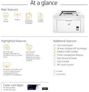 Imprimante Laser Monochrome HP LaserJet Pro M203dw (G3Q47A)