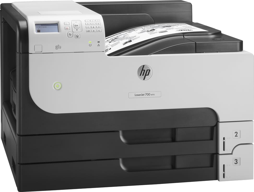 HP LaserJet Enterprise 700 M712dn A3 Monochrome Laser Printer (CF236A) — image 1