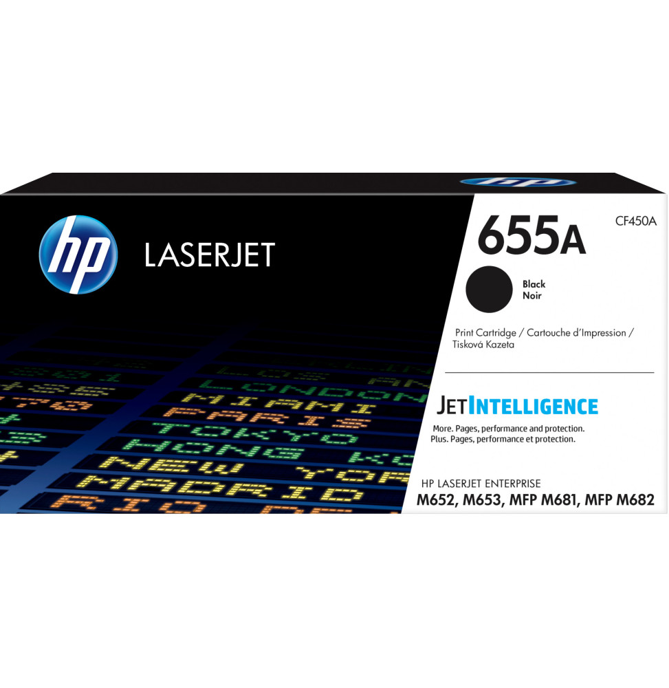 HP 655A Noir (CF450A) - Toner HP LaserJet d'origine HP 655A Noir (CF450A) - Toner HP LaserJet d'origine