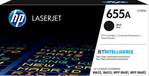 HP 655A Noir (CF450A) - Toner HP LaserJet d'origine