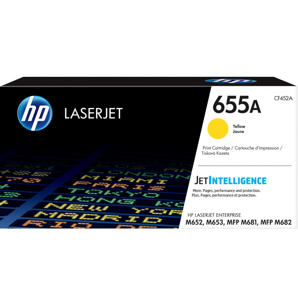 HP 655A Jaune (CF452A) - Toner HP LaserJet d'origine