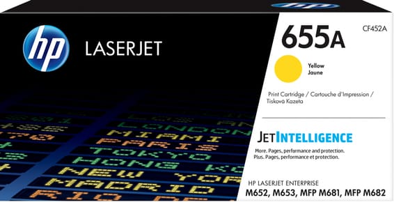 HP 655A Jaune (CF452A) - Toner HP LaserJet d'origine