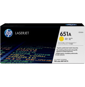 HP 651A Jaune (CE342A) - Toner HP LaserJet d'origine