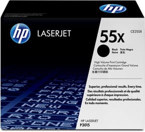 HP 55X Noir (CE255X) - Toner grande capacité HP LaserJet d'origine