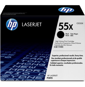 HP 55X Noir (CE255X) - Toner grande capacité HP LaserJet d'origine