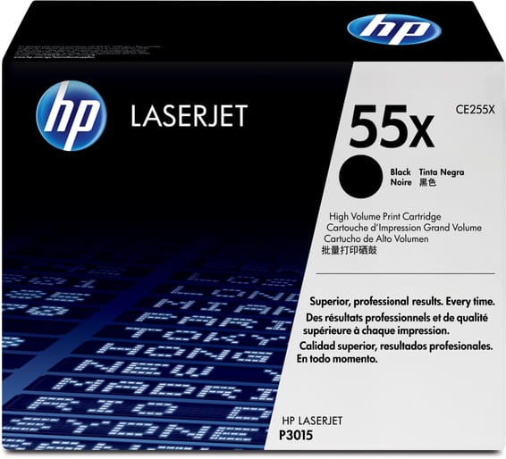 HP 55X Noir (CE255X) - Toner grande capacité HP LaserJet d'origine