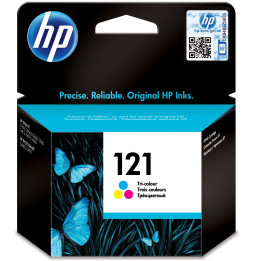 HP 121 trois couleurs - Cartouche d'encre HP d'origine (CC643HE)