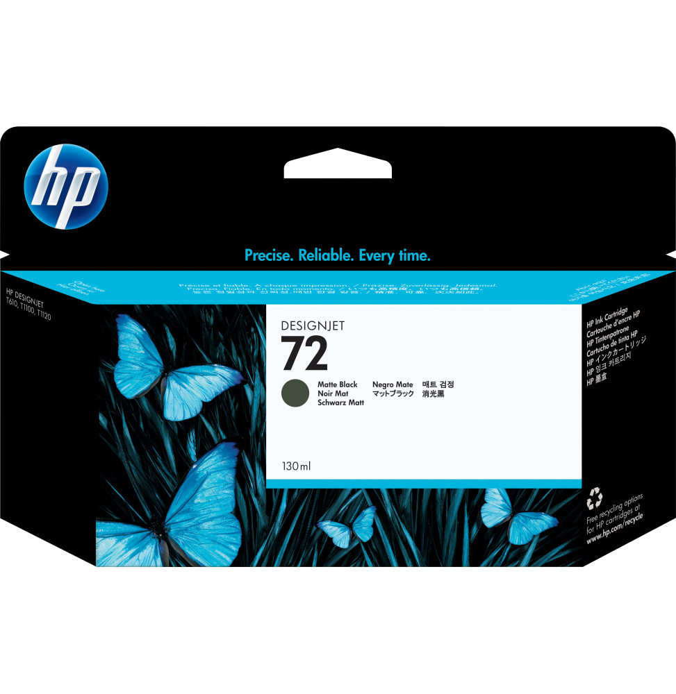HP 72 Noir mat - Cartouche d'encre HP d'origine (C9403A) HP 72 Noir mat - Cartouche d'encre HP d'origine (C9403A)
