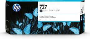 HP 727 Noir mat - Cartouche d'encre HP d'origine (C1Q12A)