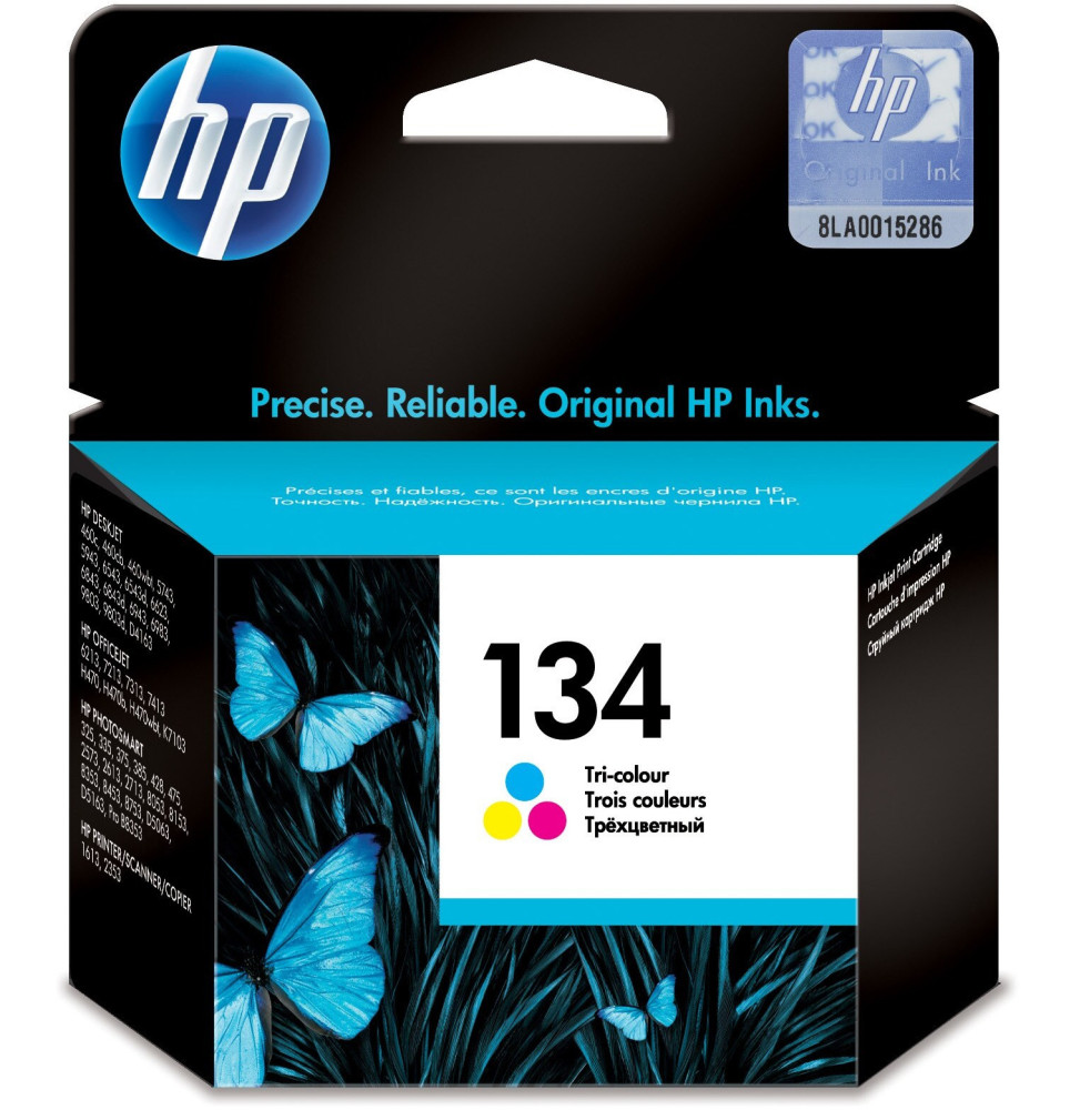 HP 134 trois couleurs - Cartouche d'encre HP d'origine (C9363HE)