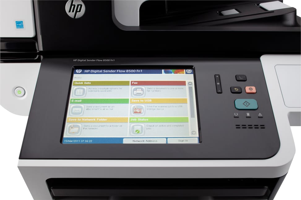 Station de travail de capture de document HP Digital Sender Flow 8500 fn1 (L2719A)