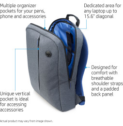 Sac à dos économique HP 15,6" (K0B39AA)