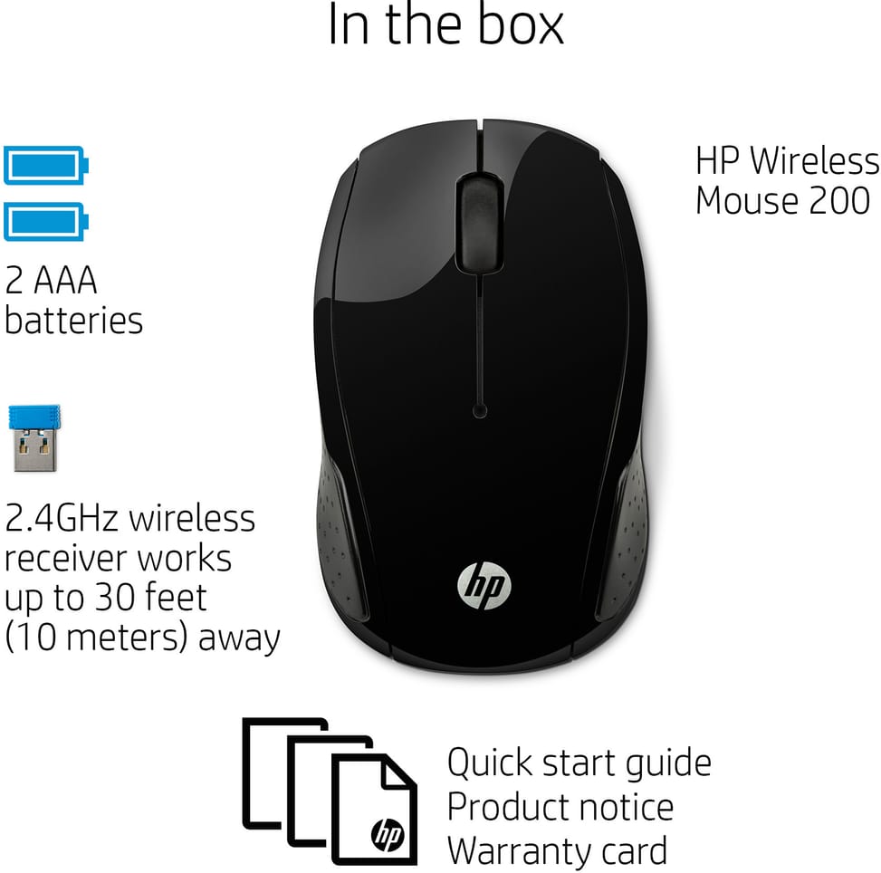 HP 200 Wireless Mouse (X6W31AA) — image 6