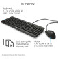 Clavier et souris Filaire USB HP C2500 (AZERTY Français)