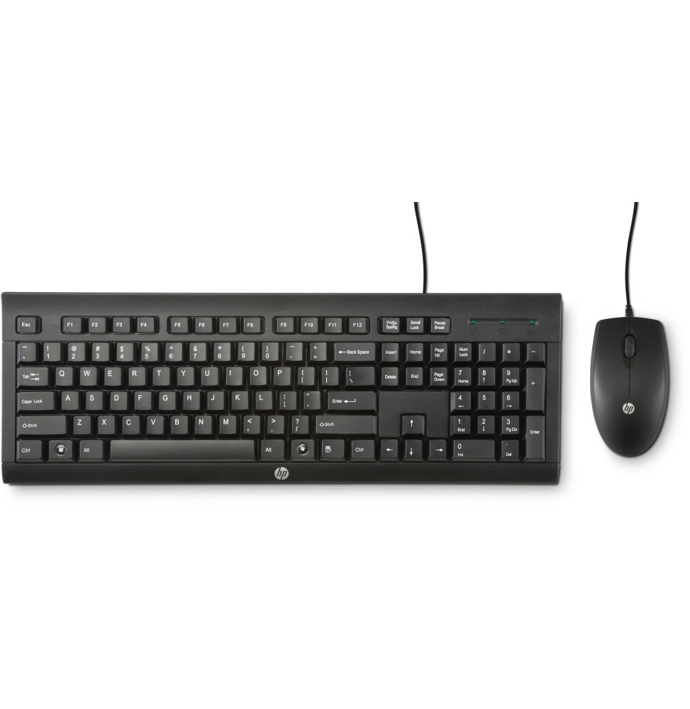 Clavier et souris Filaire USB HP C2500 (AZERTY Français)