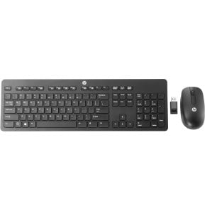 Clavier plat AZERTY et souris sans fil HP (T6L04AA)