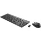 Clavier plat AZERTY et souris sans fil HP (T6L04AA)