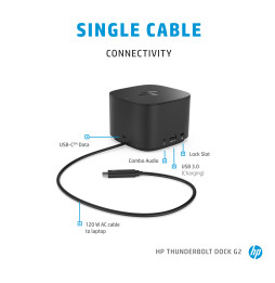 Station d'accueil HP Thunderbolt 120 W G2 (2UK37AA)