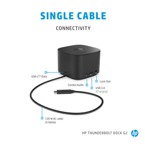 Station d'accueil HP Thunderbolt 120 W G2 (2UK37AA)