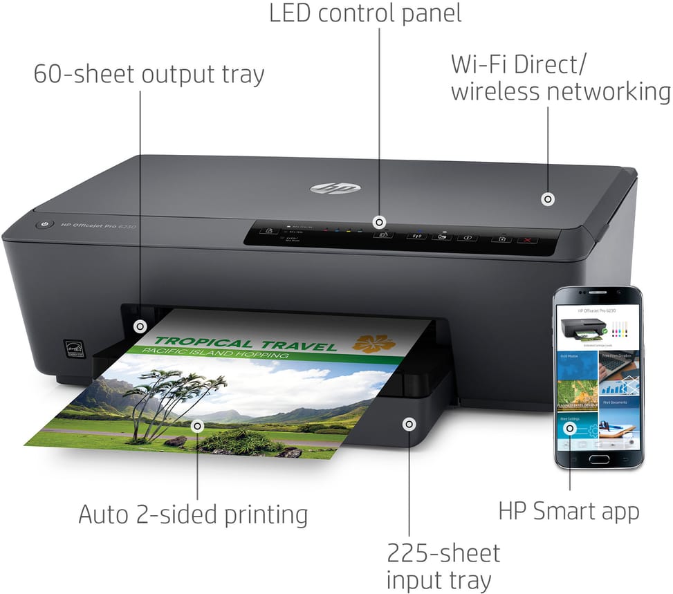 Imprimante Jet d'encre HP Officejet Pro 6230 (E3E03A)