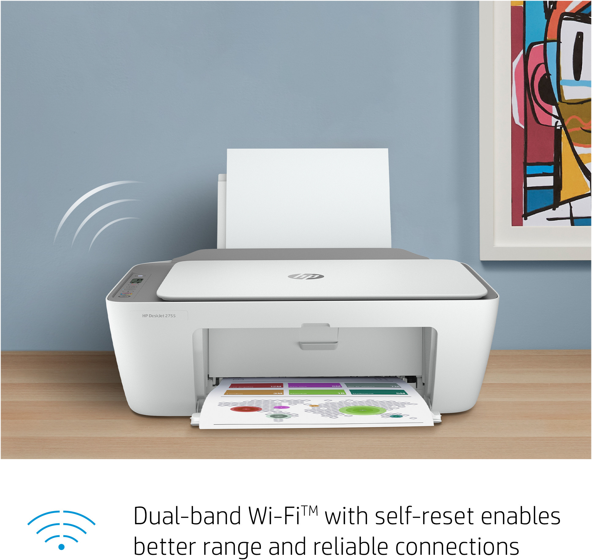 Imprimante multifonction Jet d’encre HP DeskJet 2710 (5AR83B) prix Maroc