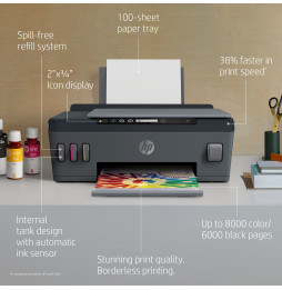 Imprimante multifonction à réservoirs rechargeables HP Smart Tank 500(4SR29A)