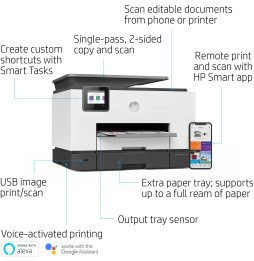 Imprimante multifonction Jet d’encre HP OfficeJet Pro 9020 (1MR78B)