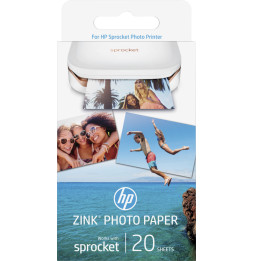 HP ZINK Sticky-backed Photo Paper-20 sht 2 x 3 in (W4Z13A)