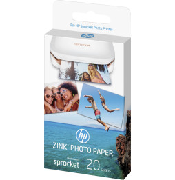 HP ZINK Sticky-backed Photo Paper-20 sht 2 x 3 in (W4Z13A)