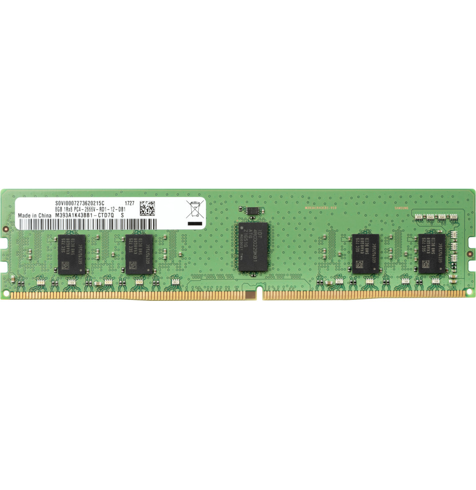 Barrette mémoire HP DIMM ECC 8GB DDR4 2666 MHz - Pc bureau (1XD84AA) prix  Maroc