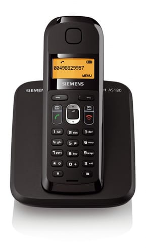 Siemens Gigaset AS180 noir - Téléphone fixe sans fil
