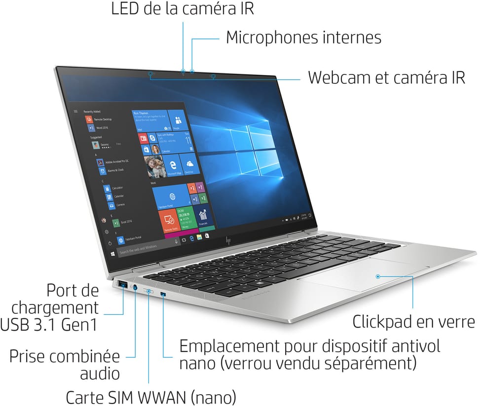 Ordinateur portable HP EliteBook x360 1030 G7 (204J0EA)
