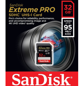 SANDISK CARTE MEMOIRE SDHC 32 GB EXTREME PRO (SDSDXXG-032G-GN4IN)