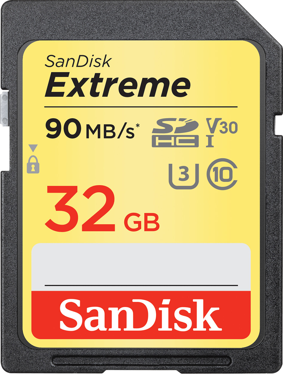 SANDISK - Carte mémoire - 32 Go Carte microSD Extreme avec