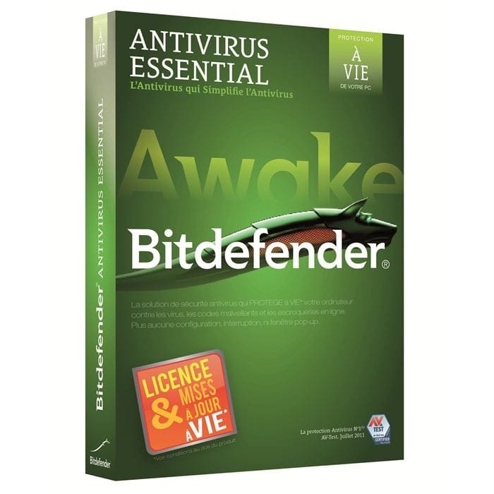 Bitdefender Antivirus Essential à Vie / 1 Utilisateur FR (B-FBDAVE2WIP001) — image 1