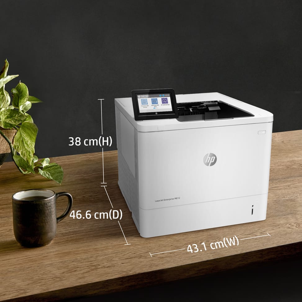 HP LaserJet Enterprise M612dn Monochrome Laser Printer (7PS86A) — image 7