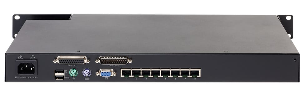 KVM 2G APC, analogique, 1 utilisateur local, 8 ports (KVM0108A)
