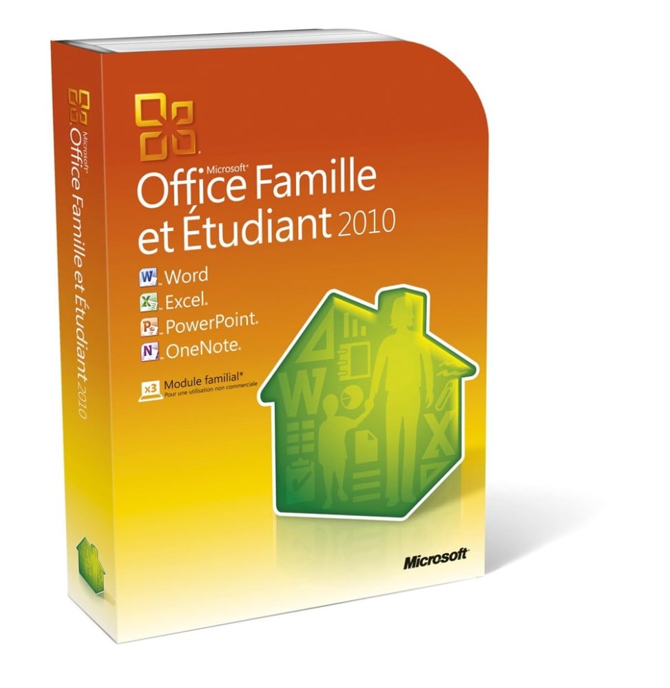 Microsoft Office 2010 Home and Student Français (32-bit/x64) - DVD (79G-02138)