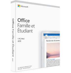 Microsoft Office Famille et Étudiant 2019 pour Windows/MAC - Français (79G-05195)