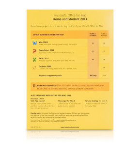 Microsoft Office pour Mac 2011 Home and Student Français DVD (GZA-00138)