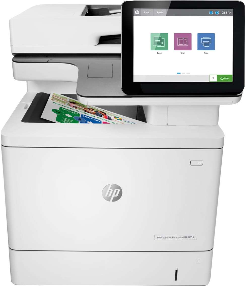 HP Laser M578dn Couleur MFP 3en1 A4 Réseau R/V PPM  (7ZU85A)