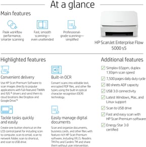 Scanner HP ScanJet Enterprise Flow 5000 s5 (6FW09A) — image 8