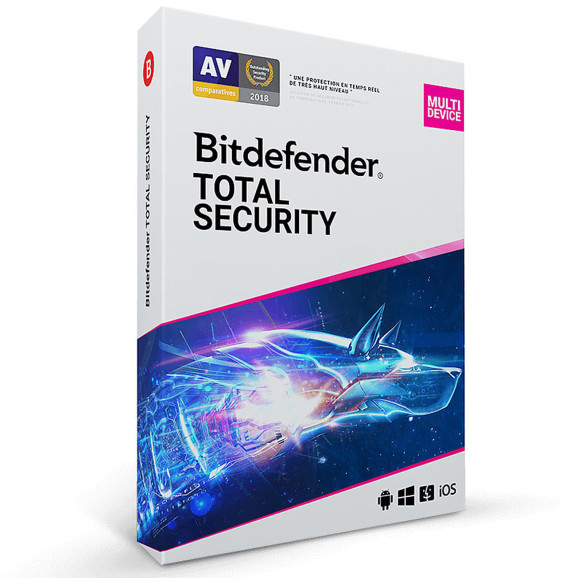 Bitdefender Total Security - 3 Postes / 1 an