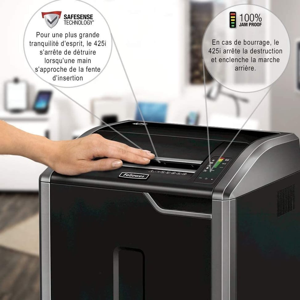 Destructeur Fellowes Powershred 425i Coupe droite (4698501)