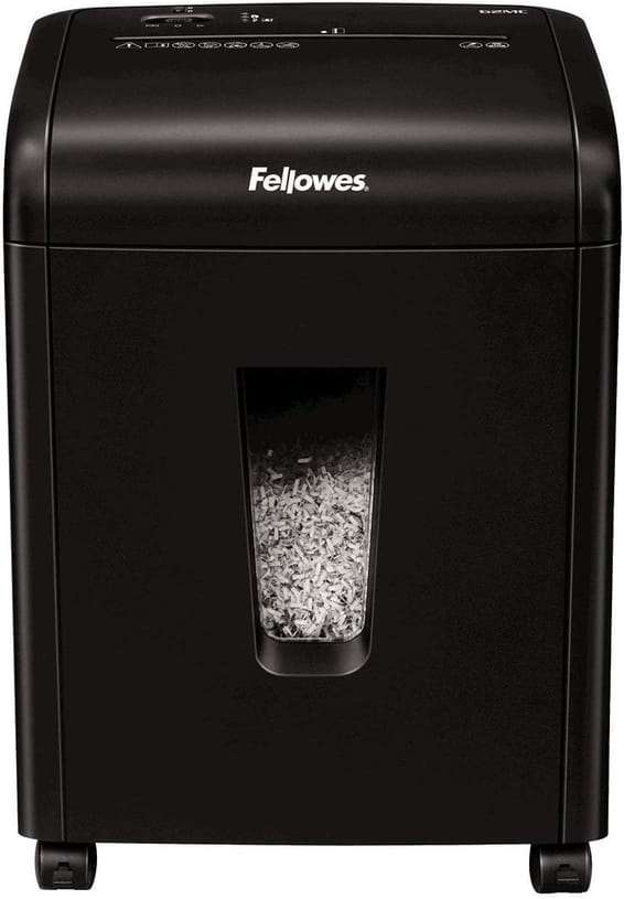 Destructeur Fellowes Powershred® 62MC — Sécurité P-4 · 19 L · 10 feuilles/passage