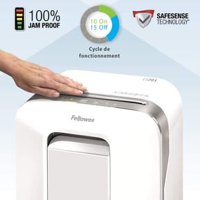 Destructeur Fellowes Powershred® LX201 — Sécurité P-5 · 22 L · 12 feuilles/passage — image 5